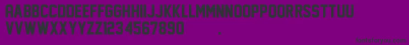 フォントFaceOffM54 – 紫の背景に黒い文字