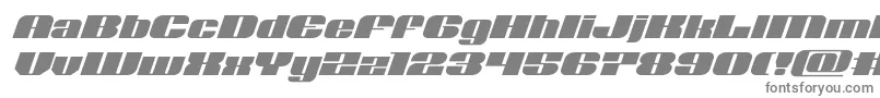 Nolocontendreexpandital Font – Gray Fonts on White Background