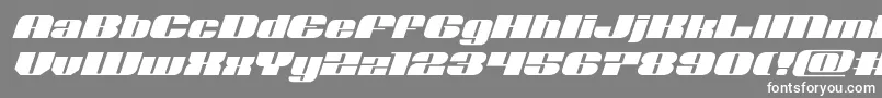 Nolocontendreexpandital Font – White Fonts on Gray Background