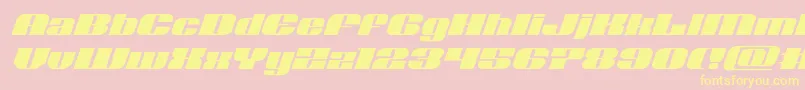Nolocontendreexpandital Font – Yellow Fonts on Pink Background