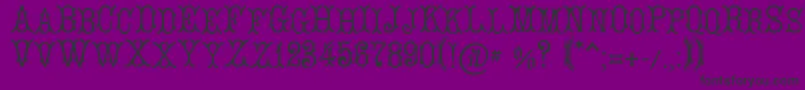 LeBourgetСЃ Font – Black Fonts on Purple Background