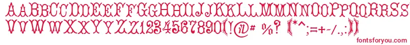 LeBourgetСЃ Font – Red Fonts