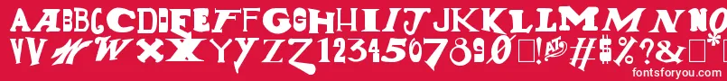 GunShow Font – White Fonts on Red Background