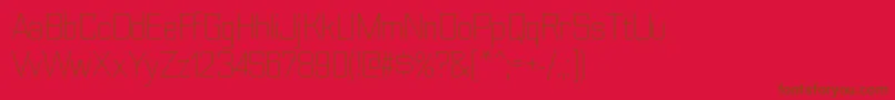 NesobritescltRegular Font – Brown Fonts on Red Background