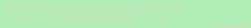 NesobritescltRegular Font – Pink Fonts on Green Background