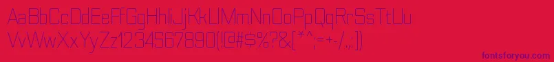 Шрифт NesobritescltRegular – фиолетовые шрифты на красном фоне