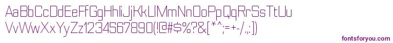 NesobritescltRegular Font – Purple Fonts on White Background