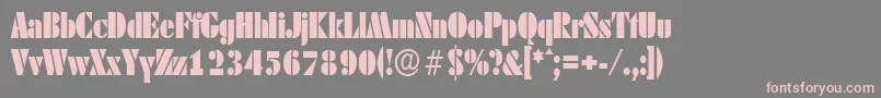 fuente DekoblackcondserialRegular – Fuentes Rosadas Sobre Fondo Gris