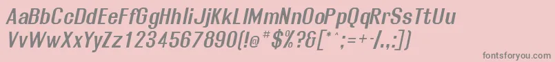 Rollosbo Font – Gray Fonts on Pink Background