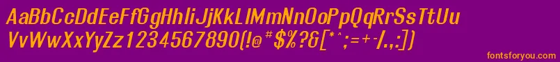 Rollosbo Font – Orange Fonts on Purple Background