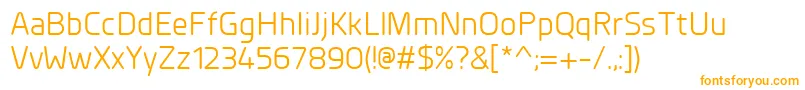 PlanerRegular Font – Orange Fonts on White Background