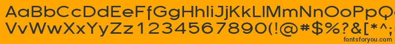 Sfflorencesansexp Font – Black Fonts on Orange Background