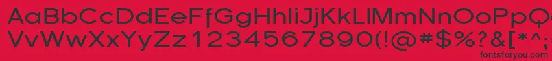 フォントSfflorencesansexp – 赤い背景に黒い文字
