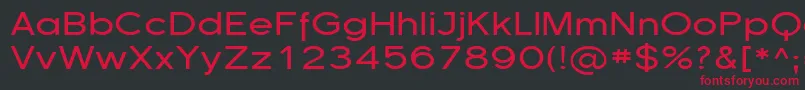 Sfflorencesansexp Font – Red Fonts on Black Background