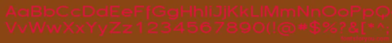 Sfflorencesansexp Font – Red Fonts on Brown Background