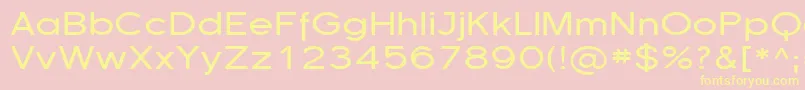 Sfflorencesansexp Font – Yellow Fonts on Pink Background
