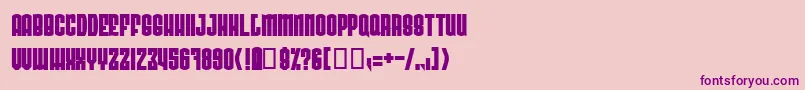 RadonatorVeryHeavyNormal Font – Purple Fonts on Pink Background