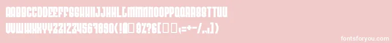 RadonatorVeryHeavyNormal Font – White Fonts on Pink Background