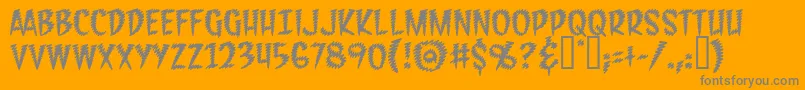 FeedbackBb Font – Gray Fonts on Orange Background