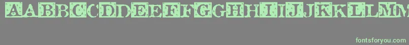 Rosebud ffy Font – Green Fonts on Gray Background