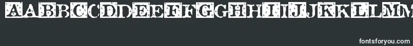 Шрифт Rosebud ffy – белые шрифты на чёрном фоне