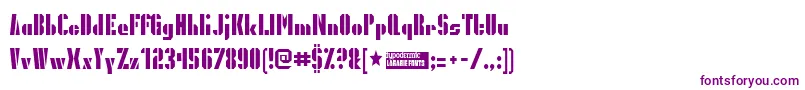 Presgrg Font – Purple Fonts on White Background