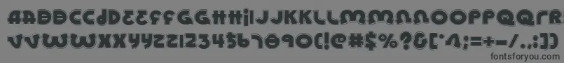 LionelAcademy Font – Black Fonts on Gray Background