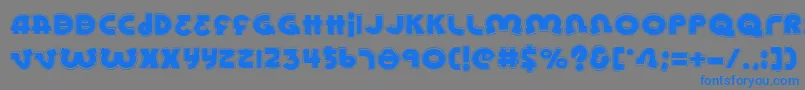 LionelAcademy Font – Blue Fonts on Gray Background