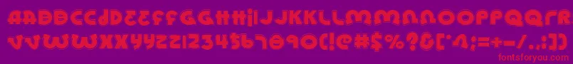 LionelAcademy Font – Red Fonts on Purple Background