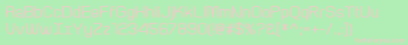 ArcleBold Font – Pink Fonts on Green Background