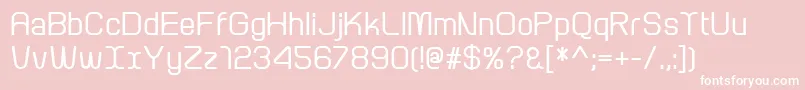 ArcleBold Font – White Fonts on Pink Background