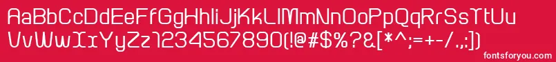 ArcleBold Font – White Fonts on Red Background