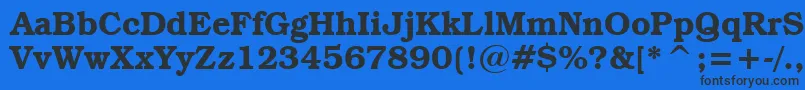 BookmanItcDemiBt Font – Black Fonts on Blue Background