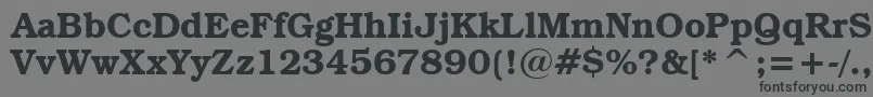 Шрифт BookmanItcDemiBt – чёрные шрифты на сером фоне