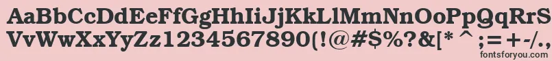BookmanItcDemiBt Font – Black Fonts on Pink Background