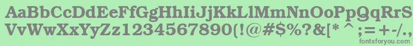 BookmanItcDemiBt Font – Gray Fonts on Green Background