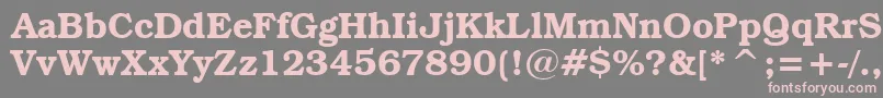 BookmanItcDemiBt Font – Pink Fonts on Gray Background
