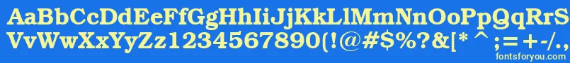 BookmanItcDemiBt Font – Yellow Fonts on Blue Background