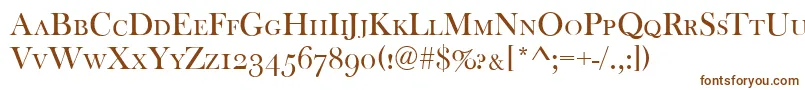 BaskervilleOldFaceCapsRegular Font – Brown Fonts on White Background