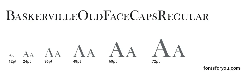 BaskervilleOldFaceCapsRegular Font Sizes