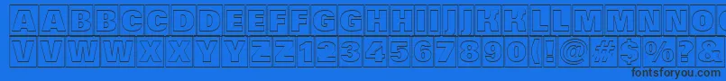 AGrotictitulcmotlhv Font – Black Fonts on Blue Background