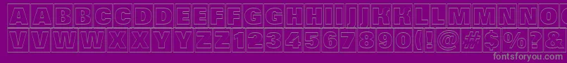 AGrotictitulcmotlhv Font – Gray Fonts on Purple Background