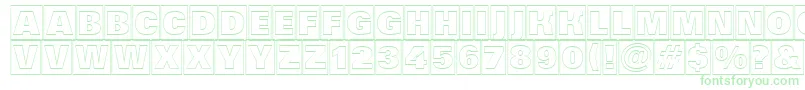 Шрифт AGrotictitulcmotlhv – зелёные шрифты