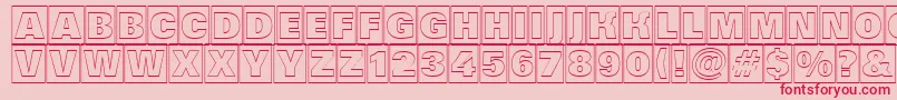 AGrotictitulcmotlhv Font – Red Fonts on Pink Background