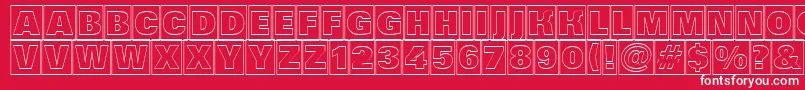 AGrotictitulcmotlhv Font – White Fonts on Red Background