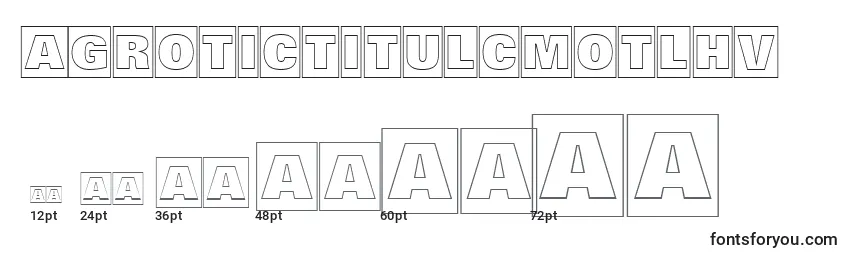 Размеры шрифта AGrotictitulcmotlhv