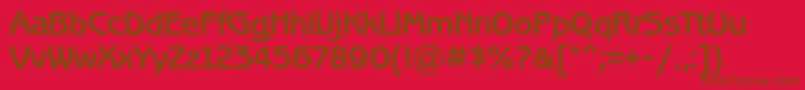 Police BenguiatgothiccBold – polices brunes sur fond rouge