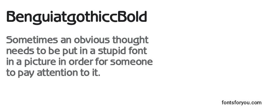 BenguiatgothiccBold Font
