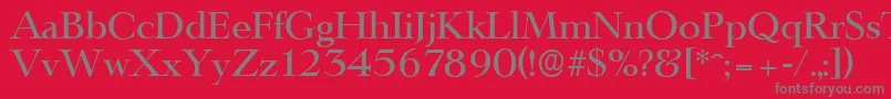 LingwoodserialMediumRegular Font – Gray Fonts on Red Background