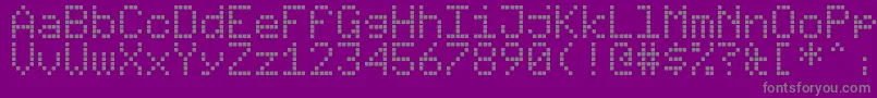 EcranMonochromeMonochromeDisplay Font – Gray Fonts on Purple Background